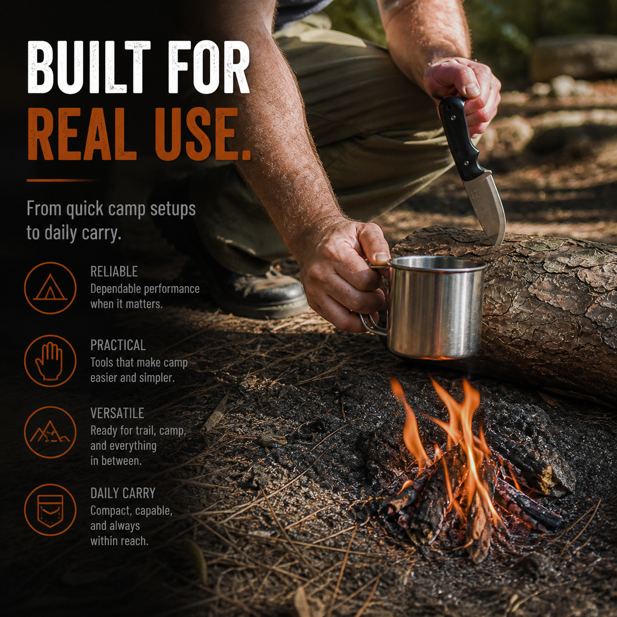 Redline Full Tang Neck Knife - Premium Survival Tool