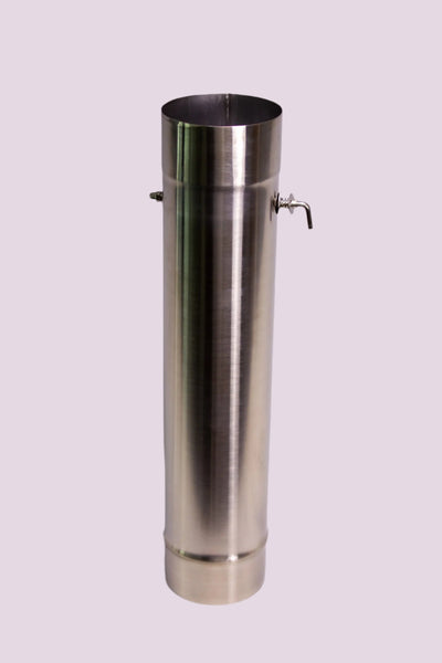 Sauna Stove Chimney Pipe with Adjustable Damper | 3.5"
