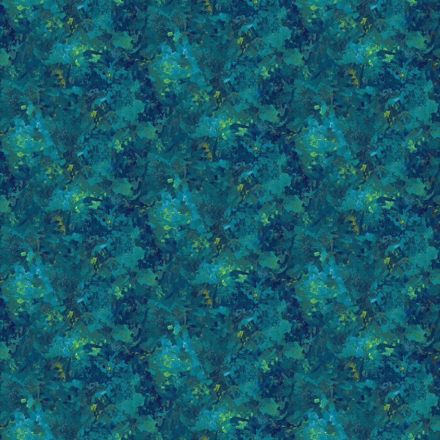 Chroma Peacock Blue Cotton Fabric 44"/45" Per Yard