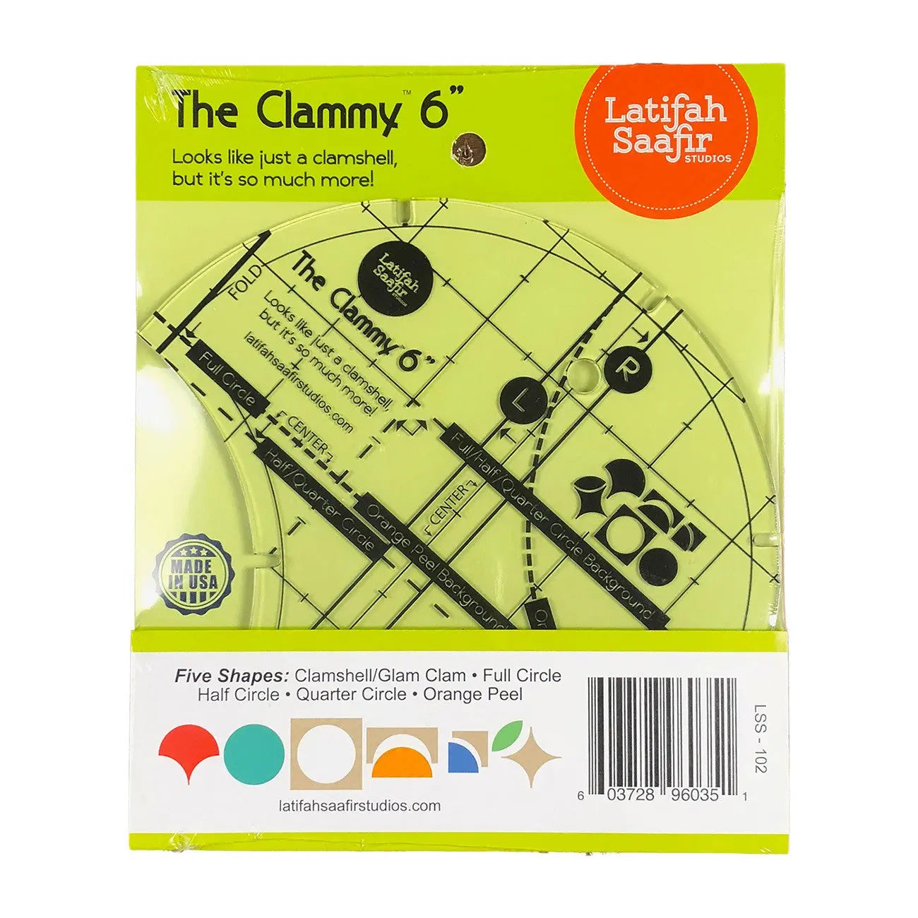 Règle de quilting multi-fonction Clammy 6in