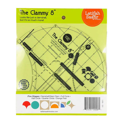 Regla de acolchado multifuncional Clammy de 8 pulgadas