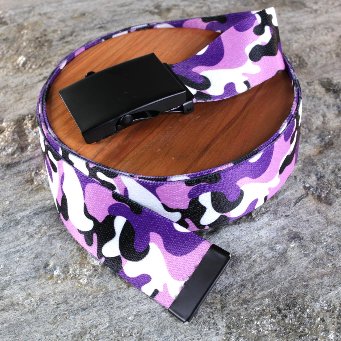 Classic Winter Camo Belt - Versatile Sizes & Buckle Options