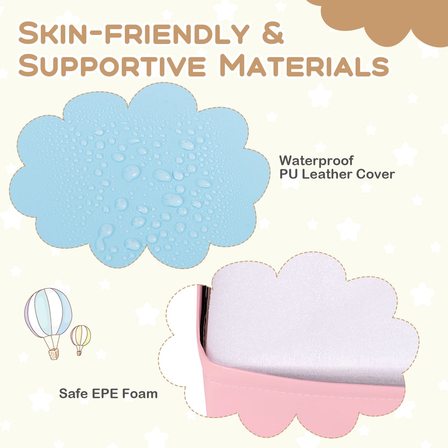 Ensemble de blocs en mousse pour grimper et ramper pour nourrissons - Multicolore