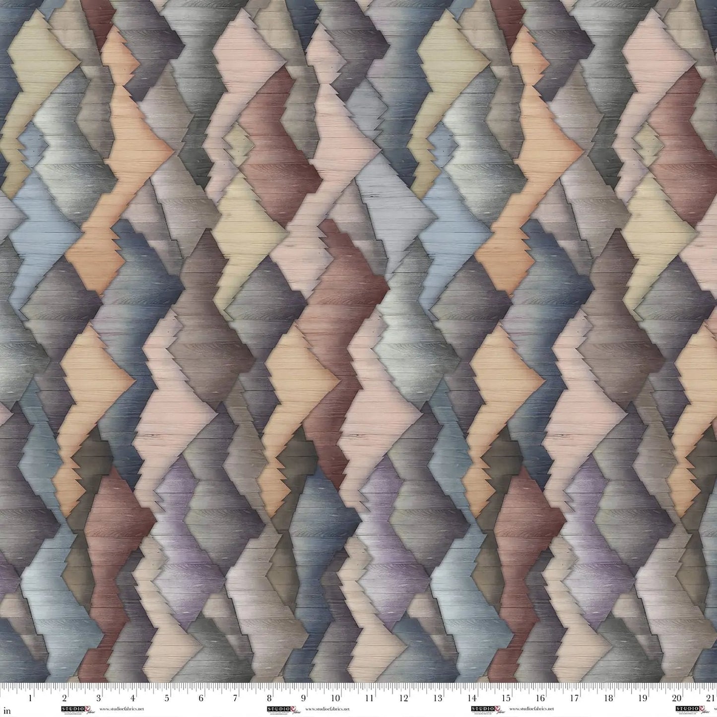Tissu en coton Coffee Mountains Out of the Woodwork - 44"/45" par yard