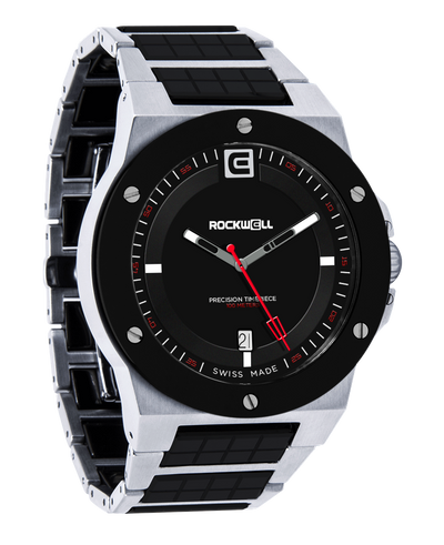 Rockwell Commander Elite Tier 2 Silver/Black Ceramic Watch - Korvel