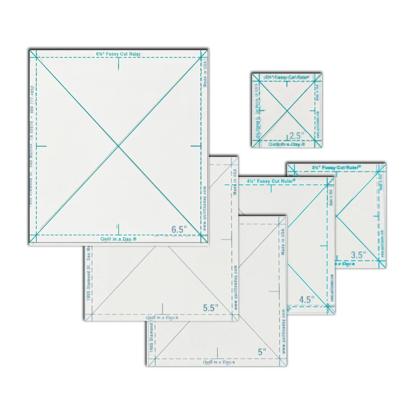 Complete Fussy Cut Ruler Set for Quilting