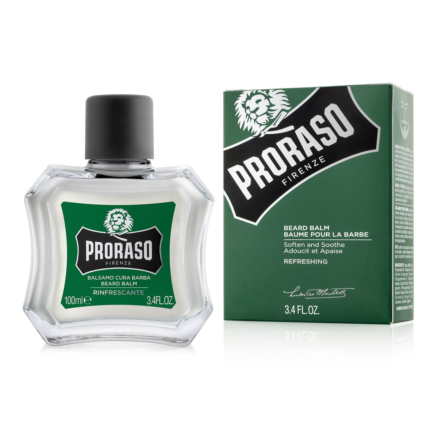 Bálsamo para Barba Proraso Eucalipto - Refrescante 3.4 Oz