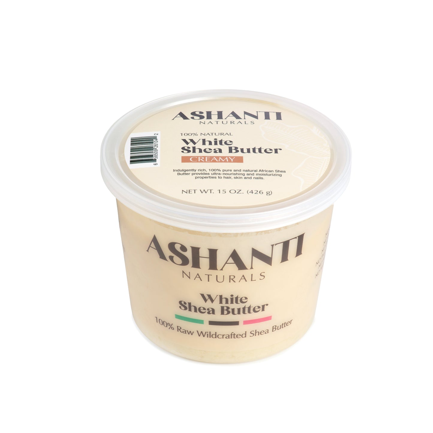 ASHANTI NATURALS 100% Beurre de Karité Blanc - Taille Voyage Crème