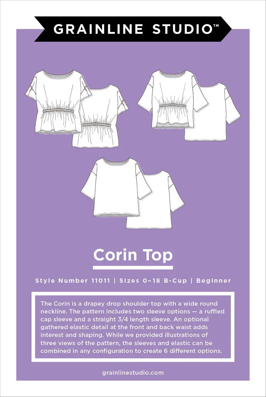 Corin Sewing Pattern Sizes 0-18