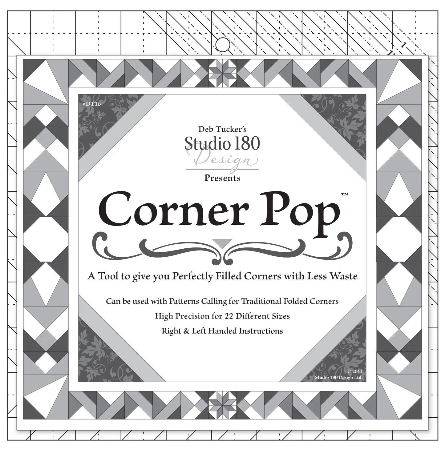 Regla de acolchado Corner Pop para esquinas de tela perfectas