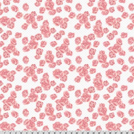 Cottage Rose Lane Mayfair Quilting Cuddle Fabric - Seashell