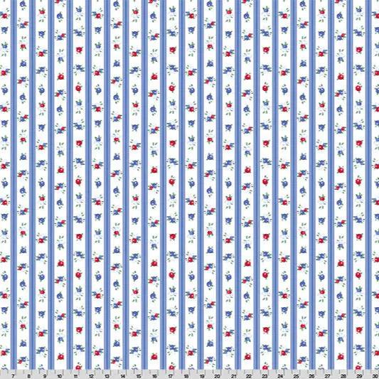 Tela de Cuddle para Acolchar Cottage Rose Lane Nottinghill - Blue Bonnet