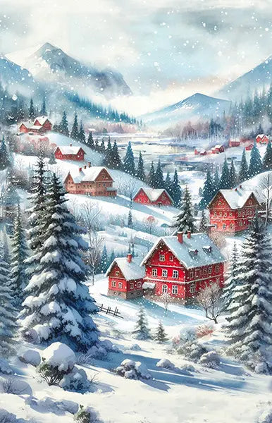 Panneau d'impression numérique Spectrum Cozy Tidings - 28" x 42,5"