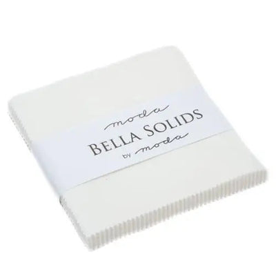 Paquet de Charms Bella Solids Crème Blanc Officiel