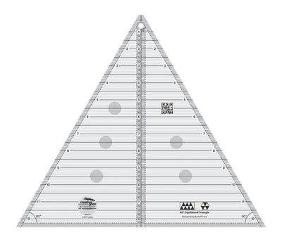 Règle de Quilt Triangle à 60 Degrés Creative Grids - 12,5 pouces