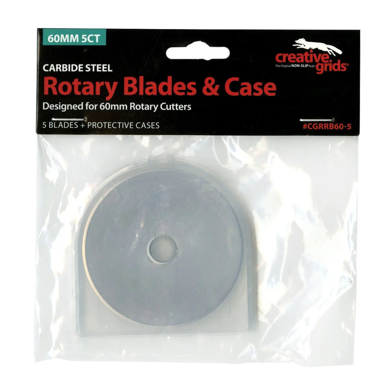 Creative Grids 60mm Replacement Rotary Blade Set of 5