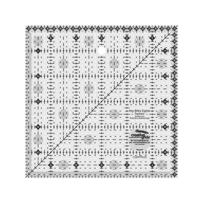 Regla de Quilt Cuadrada Itty-Bitty Eights de Creative Grids 6in x 6in