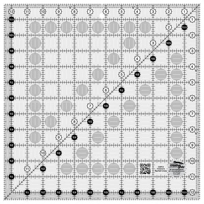 Regla de Quilt Cuadrada Creative Grids de 12-1/2in