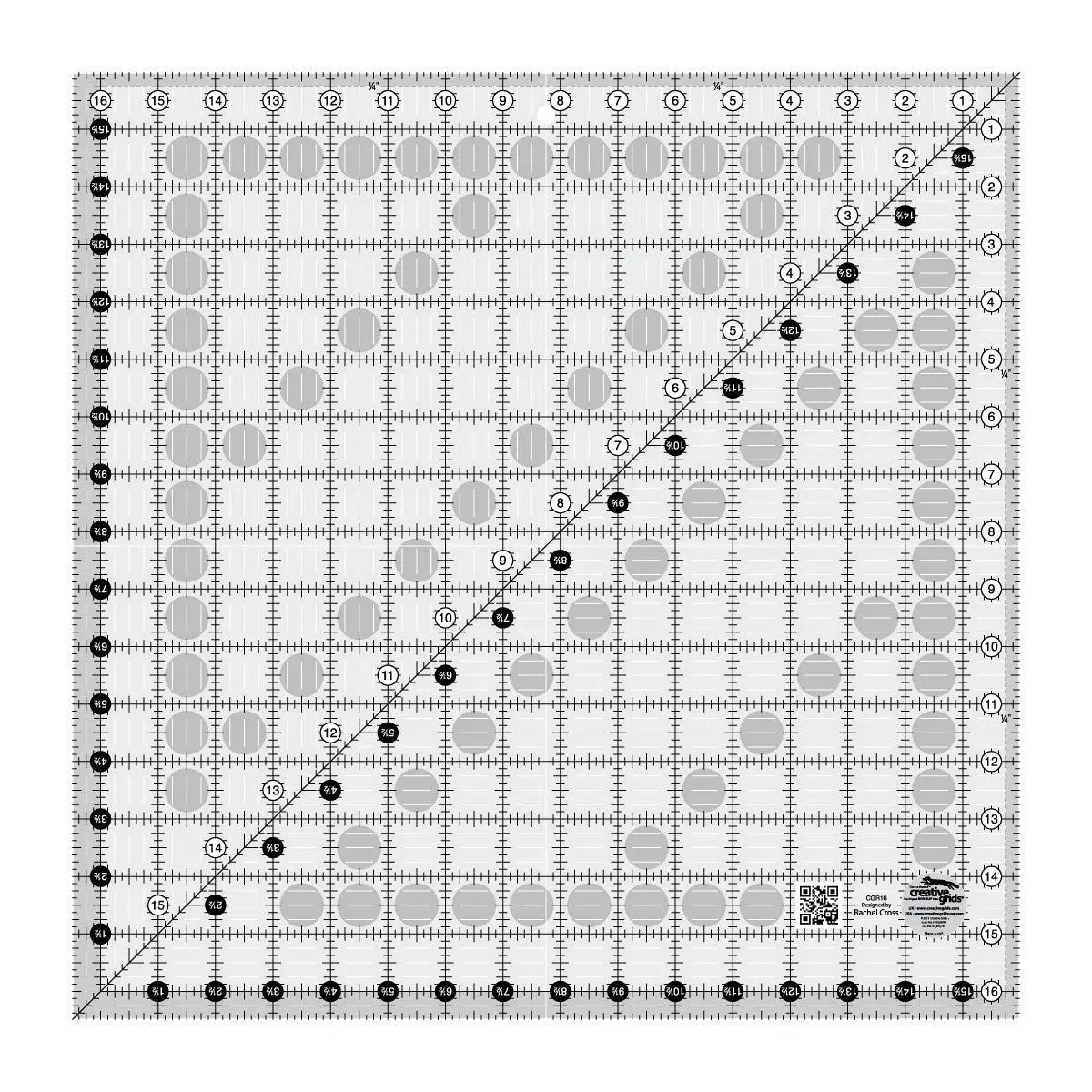 Creative Grids 16-1/2in Square Quilt Ruler