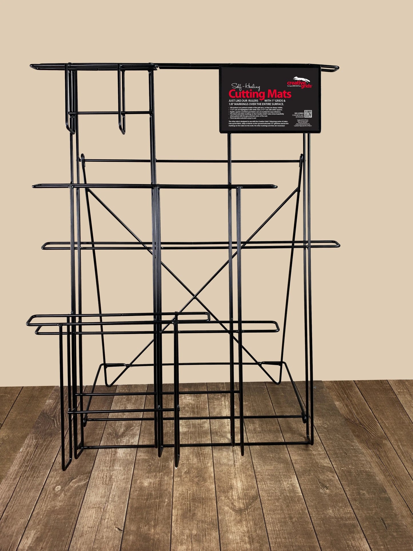 Soporte para alfombrillas de corte rotativas de doble cara autoinflables de Creative Grids