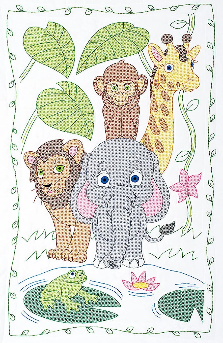 Housse de Couette de Berceau Jungle - 40in x 60in