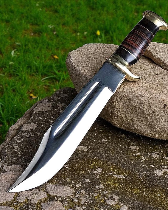 Legendary 16” Full Tang Bowie Knife with Premium Leather Sheath - Korvel