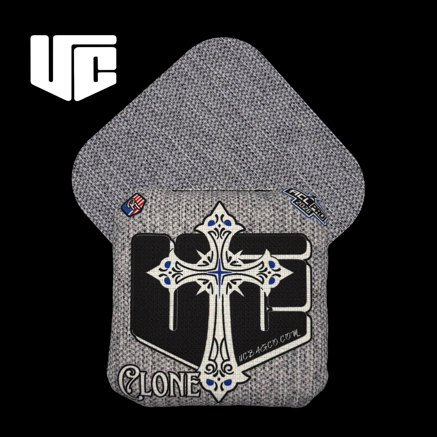 2026 CLONE CROSS Black Cornhole Bags - Ultimate Performance - Korvel