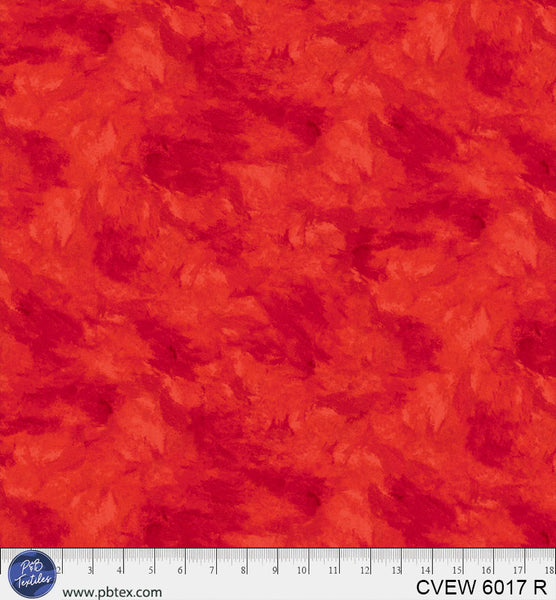 Crushed Velvet Red Cotton Wideback Fabric - 108"