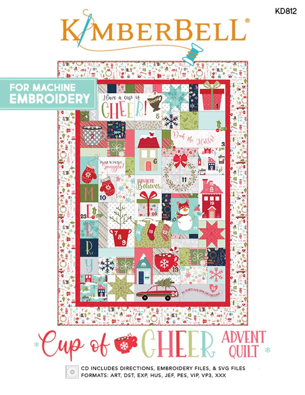 Cup of Cheer Advent Quilt Pattern