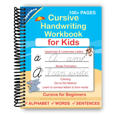 Fun Cursive Writing Workbook for Kids: A Beginner's Guide (Spiral Bound) - Korvel