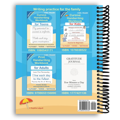 Cursive Handwriting Workbook for Adults (Spiral Bound) - Korvel