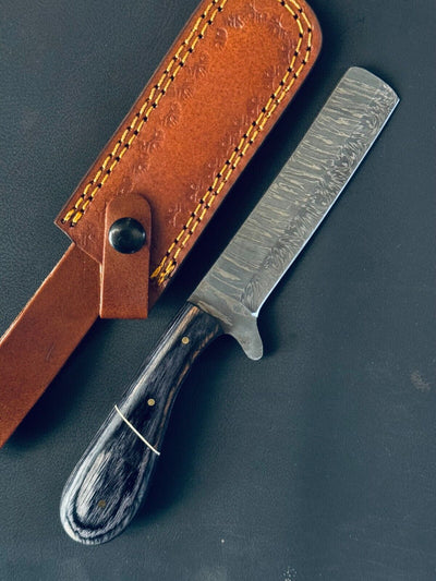 Premium Handmade Damascus Steel Calf Cutter Knife - 5" Pakkawood Handle - Korvel