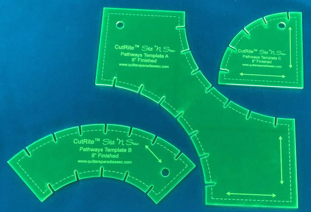 CutRite Slit N Sew Pathways 8in Template Set