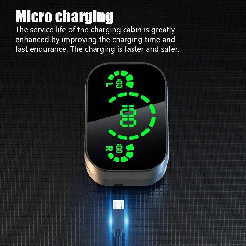 Mirror digital YD03 wireless Bluetooth earphones TWS in ear high battery Bluetooth earphones - Korvel