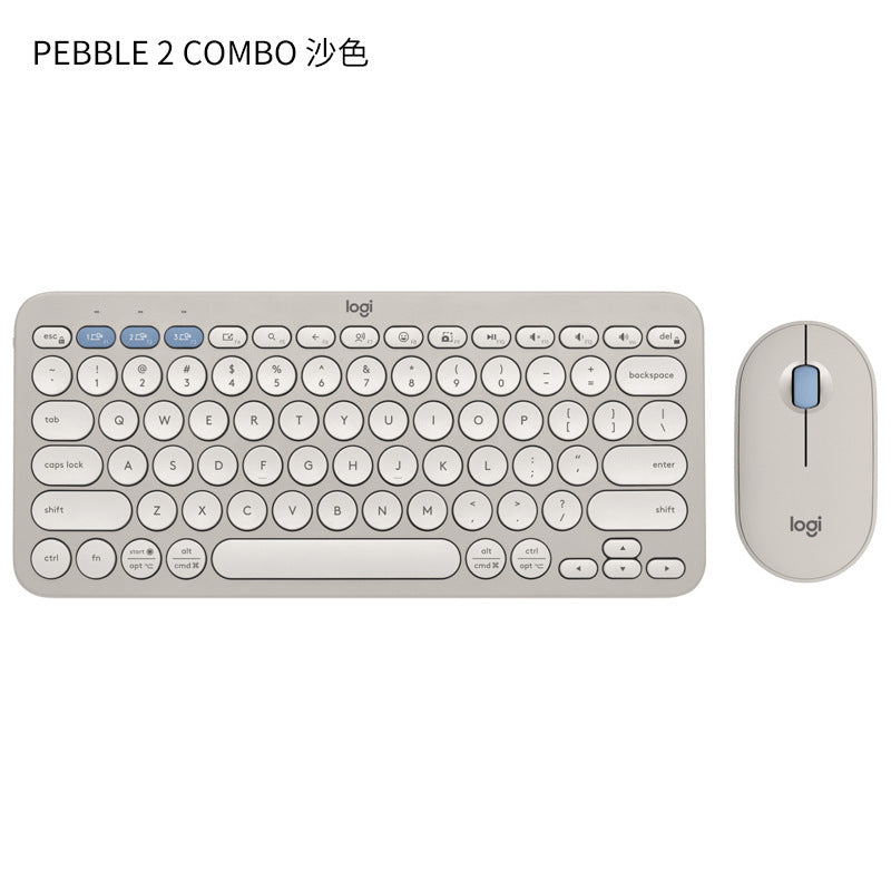 Logitech K380 Mini Bluetooth Wireless Keyboard Tablet Phone Pebble2+K390 Set - Korvel