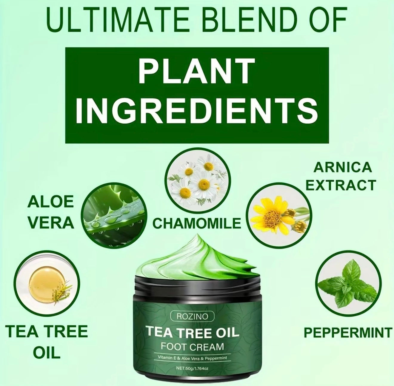 FootRelief Tea Tree Cream for Daily Foot Care