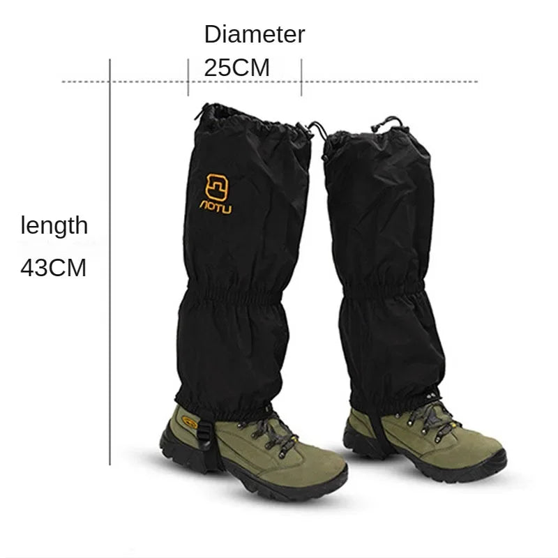Outdoor Ski Snow Cover for Men and Women Hiking Mountaineering Sport Cycling Anti-snow Anti-sand Leggings Shoes Leg Cover - Korvel