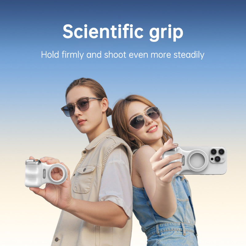 MagSafe Compatible Fun Photography Grip: MFi Certified Wireless Bluetooth Stabilizer for Shake-Free Shooting - Korvel