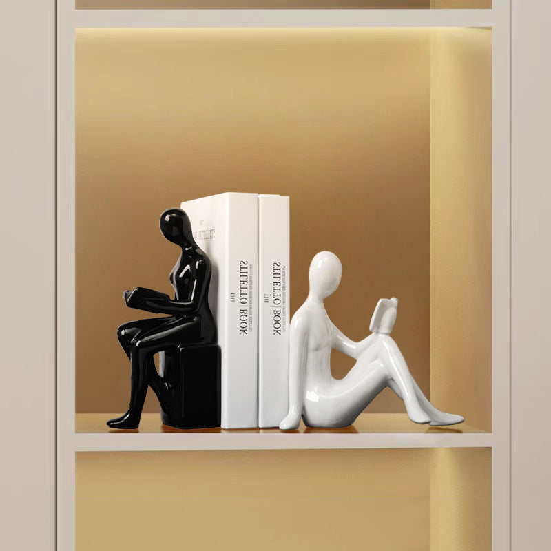Modern bookends character ornaments home decor living room TV decorations - Korvel