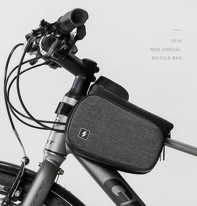 Sahoo 122007 Touch Screen Bike 6.5in Cell Mobile Phone Bag Front Frame Top Tube Cycling Pouch - Korvel