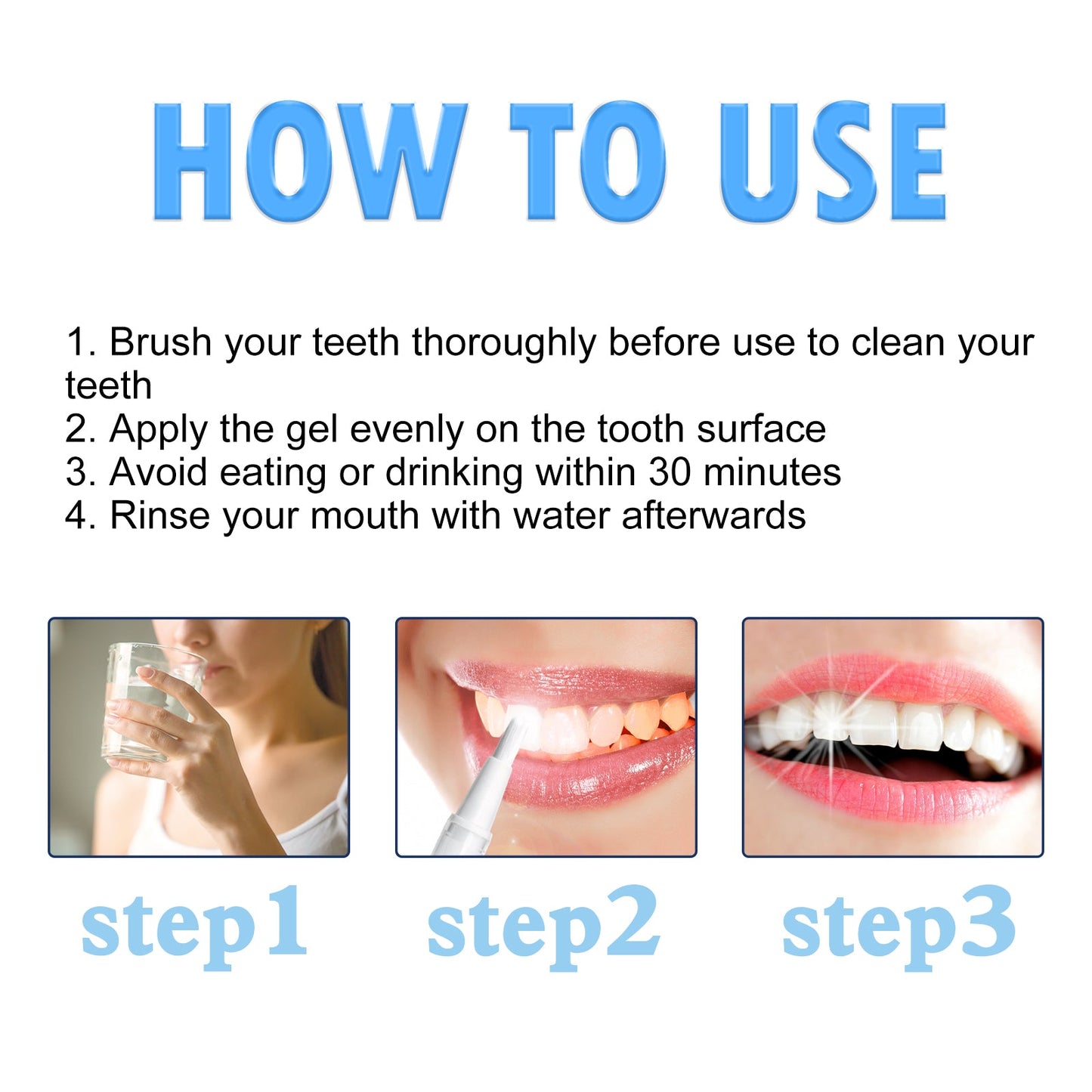 Teeth Brightening Repair Gel, Oral Care Beauty Cleaning Teeth White Brightening Pen - Korvel