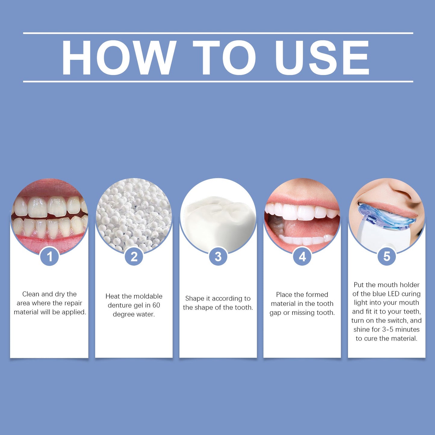 Dental Care Kit Improves Smile Appearance Gentle Comfort Beauty Teeth Shine Teeth Care - Korvel