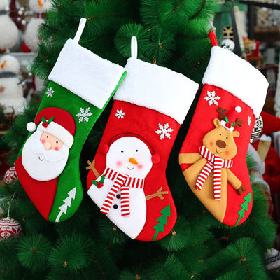 Christmas tree decorations, Christmas socks, gift bags, large candy gift bags, Christmas decorative socks - Korvel