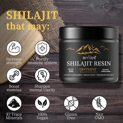 Shilajit paste spot shilajit resin foreign trade shilajit fulvic acid mineral supplement 50g - Korvel