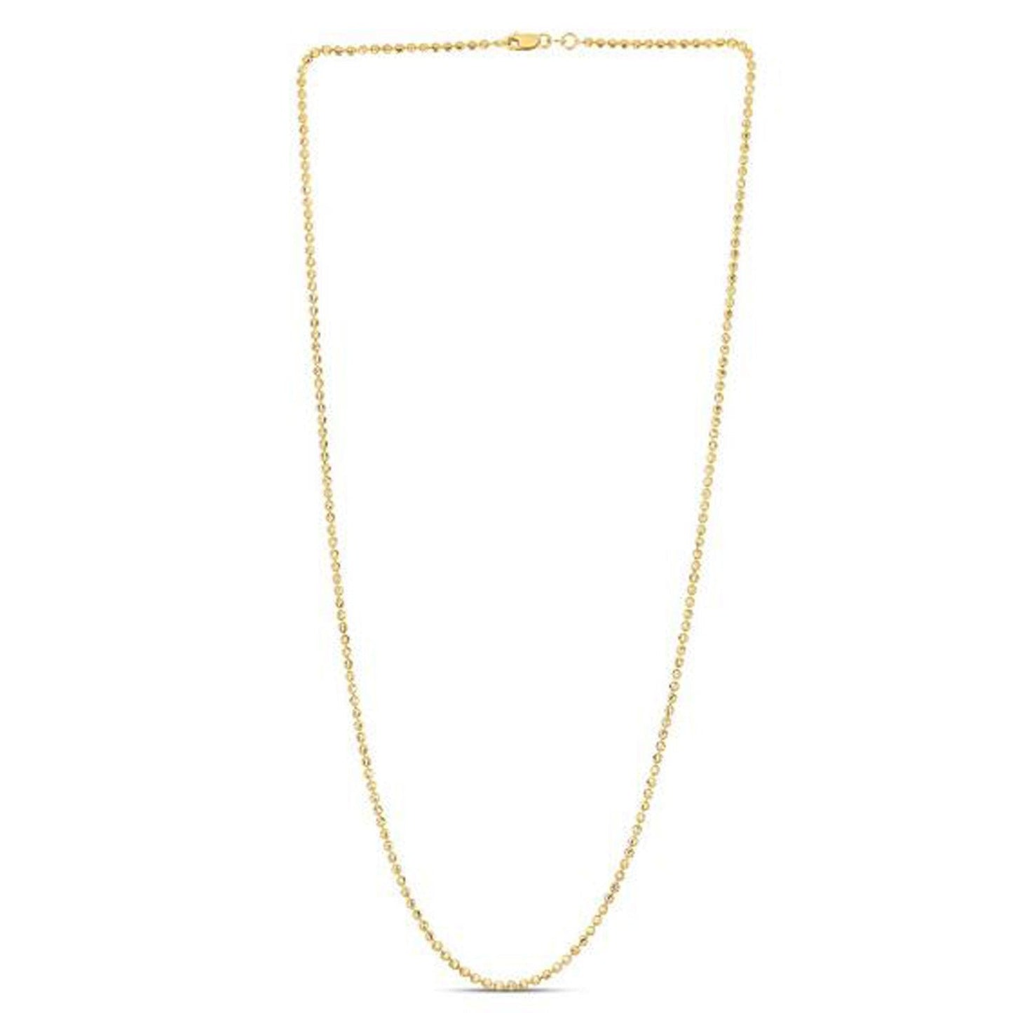 Chaîne à perles en or jaune 14 carats - 2,00 mm