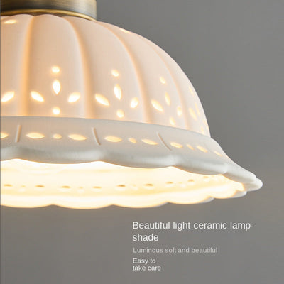 Lámpara Colgante de Cobre para Mesita de Noche - Diseño de Lujo Moderno