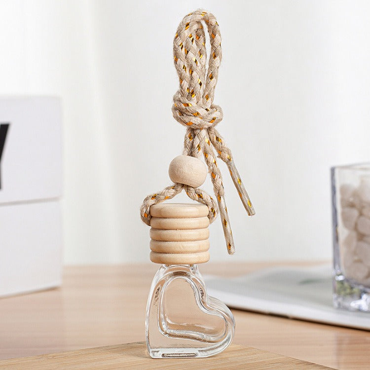 Glass car perfume pendant small empty bottle perfume car perfume bottle car accessories car accessories - Korvel