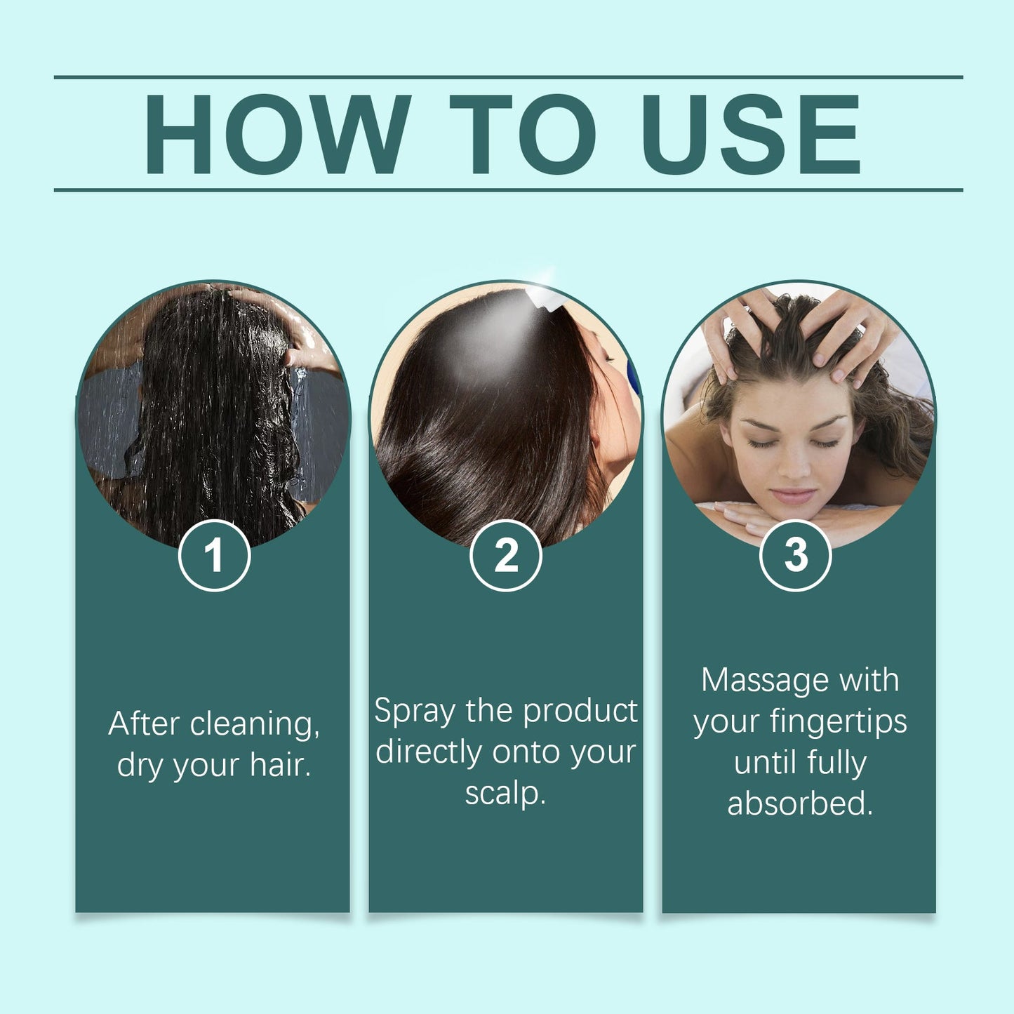 Scalp Treatment Essence Spray Nourishes And Hydrates Scalp, Hydrates And Softens Hair Care Essential Oil - Korvel