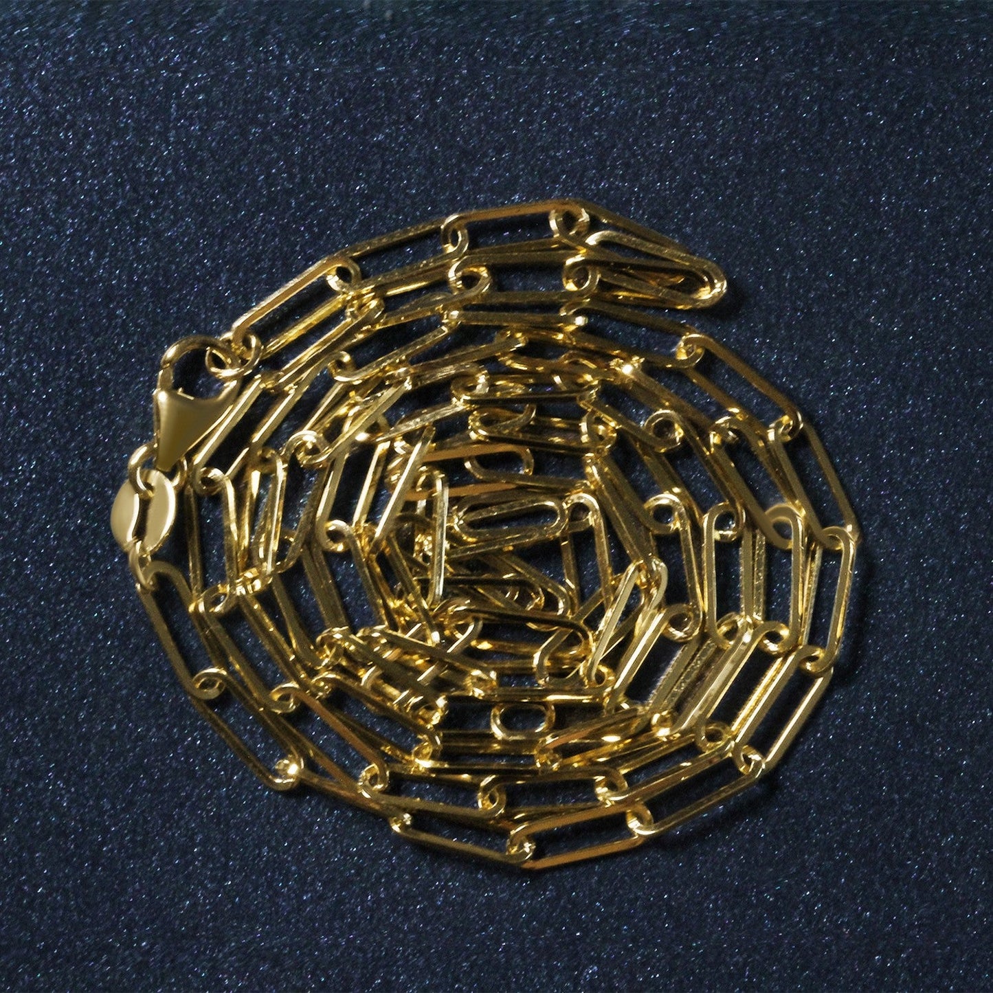 14K Yellow Gold Paperclip Chain Necklace