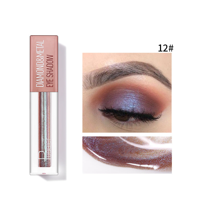 Pudaier Star Diamond Liquid Eye Shadow - Fini Métallique Sirène